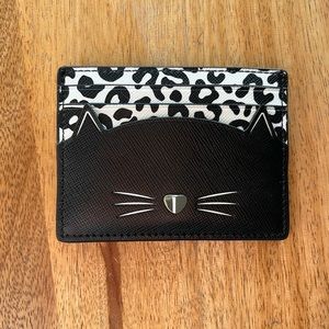 Kate Spade cat card holder NWT
